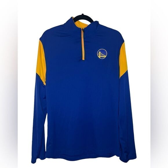 FANATICS NBA GOLDEN STATE WARRIORS BASKETBALL HALF ZIP PULLOVER MENS SIZE MEDIUM - Picture 3 of 7